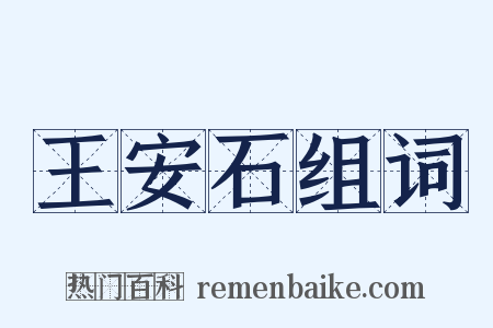 王安石组词是什么意思的图片